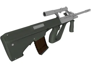 Steyr AUG A1 3D Model