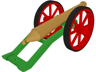 8PDR Cannon 3D Model
