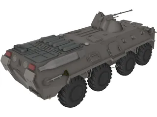 BTR-80 Armored Personnel Carrier 3D Model