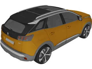 Peugeot 3008 (2018) 3D Model