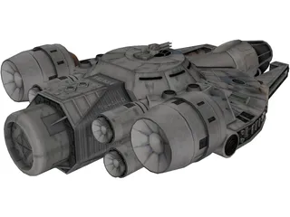 YT-1760 Freighter 3D Model