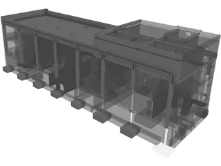 Train Station 3D Model