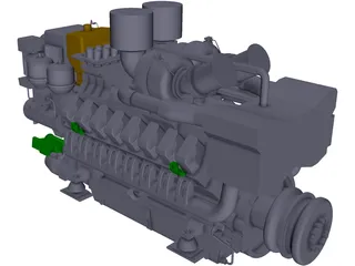 MTU 4000 3D Model