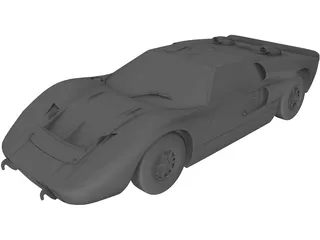 Ford GT40 Mk2 (1966) 3D Model