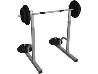 Barbell Gym 3D Model