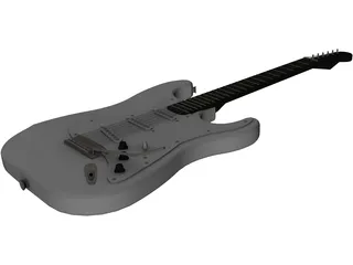 Electric Guitar 3D Model