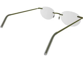 Glasses Woman 3D Model