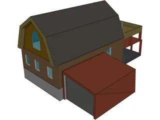 Russian Village House 3D Model