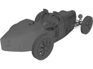 Bugatti Type 37B (1937) 3D Model