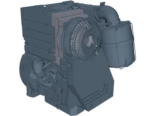 Deutz D2011 L02 Engine 3D Model