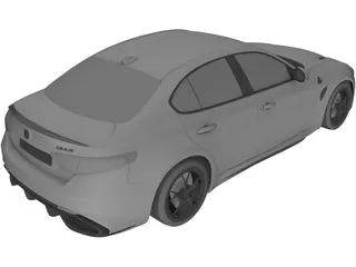 Alfa Romeo Giulia Quadrifoglio 3D Model