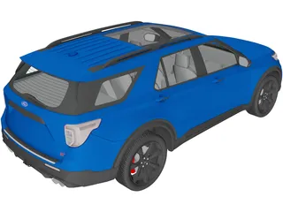 Ford Explorer ST (2020) 3D Model