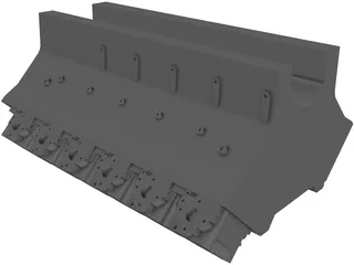 V12 Diesel Engine 3D Model