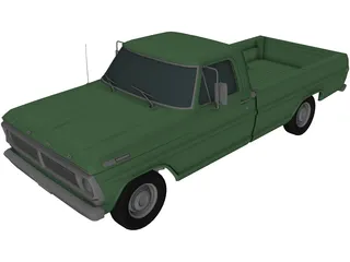 Ford F-100 (1970) 3D Model