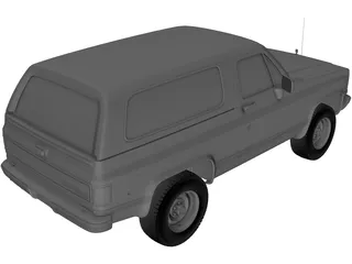 Chevrolet Blazer (1989) 3D Model