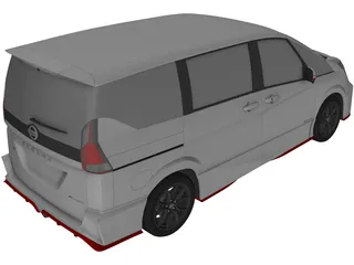Nissan Serena Nismo (2016) 3D Model
