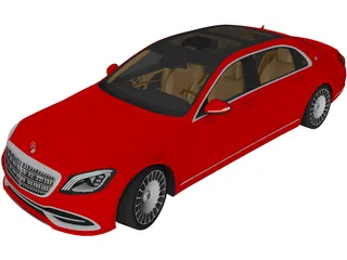 Mercedes-Benz S650 Sedan (2019) 3D Model