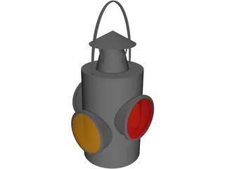 Railroad Lantern 3D Model
