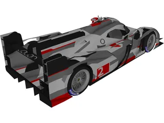 Audi R18 TDi (2013) 3D Model