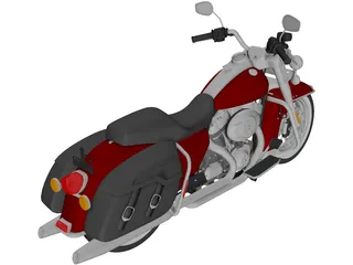 Harley Davidson Road King Classic (2011) 3D Model
