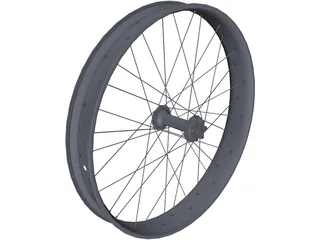 Fatbike Rim Rear 3D Model