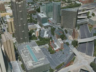 Atlanta City, GA, USA (2020) 3D Model