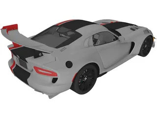 Dodge Viper ACR (2016) 3D Model