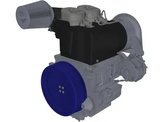Deutz F2L511 Engine 3D Model
