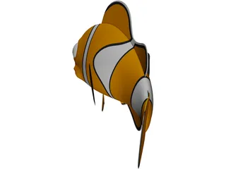 Nemo Fish Cartoon 3D Model