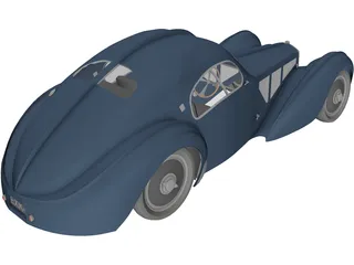 Bugatti Type 57 Atlantic Coupe (1934) 3D Model