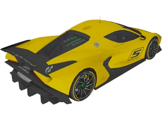Fittipaldi EF7 Vision GT (2017) 3D Model