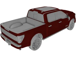 Ford F-150 Limited (2021) 3D Model