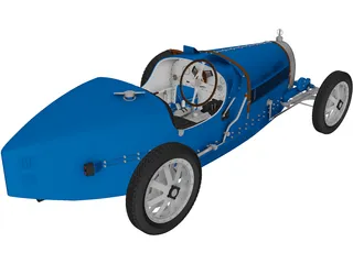 Bugatti Type 35 (1924) 3D Model