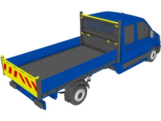 Volkswagen Crafter Double Cab Tipper (2021) 3D Model