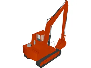 Track Hoe 3D Model