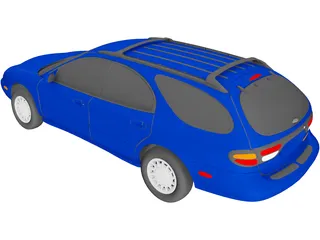 Mercury Sable Wagon (1996) 3D Model