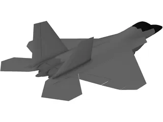F-22A Raptor 3D Model