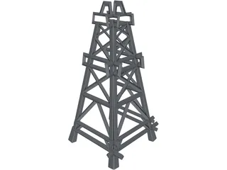 Oil Rig 3D Model