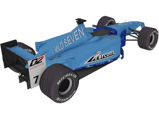 F1 Benetton 2001 3D Model