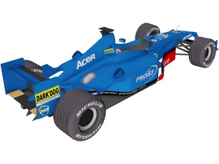 F1 Prost 2001 3D Model