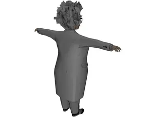 Einstein Scienctist 3D Model