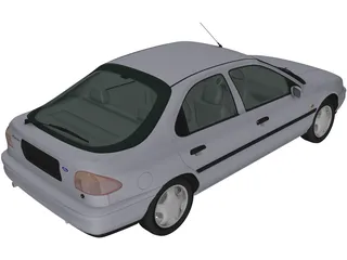 Ford Mondeo Hatchback (1993) 3D Model