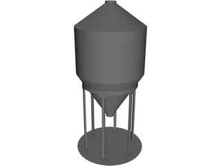Grain Bin 12` 3D Model