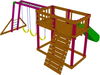 Children Play Set 3D Model