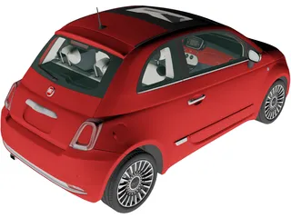 Fiat 500 (2015) 3D Model
