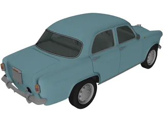 Alfa Romeo Giulietta 750 Berlina (1955) 3D Model