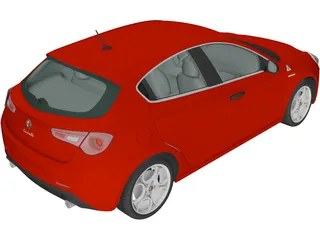 Alfa Romeo Giulietta Quadrifoglio Verde (2014) 3D Model