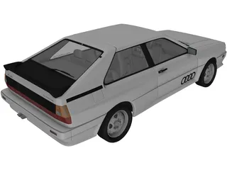 Audi Quattro (1980) 3D Model
