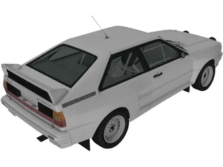 Audi Quattro A2 (1981) 3D Model
