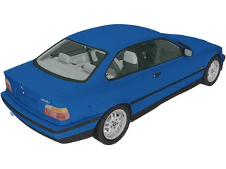 BMW 318i Coupe (1993) 3D Model